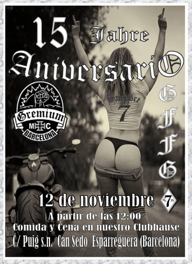 15 Aniversario Gremium MC Barcelona