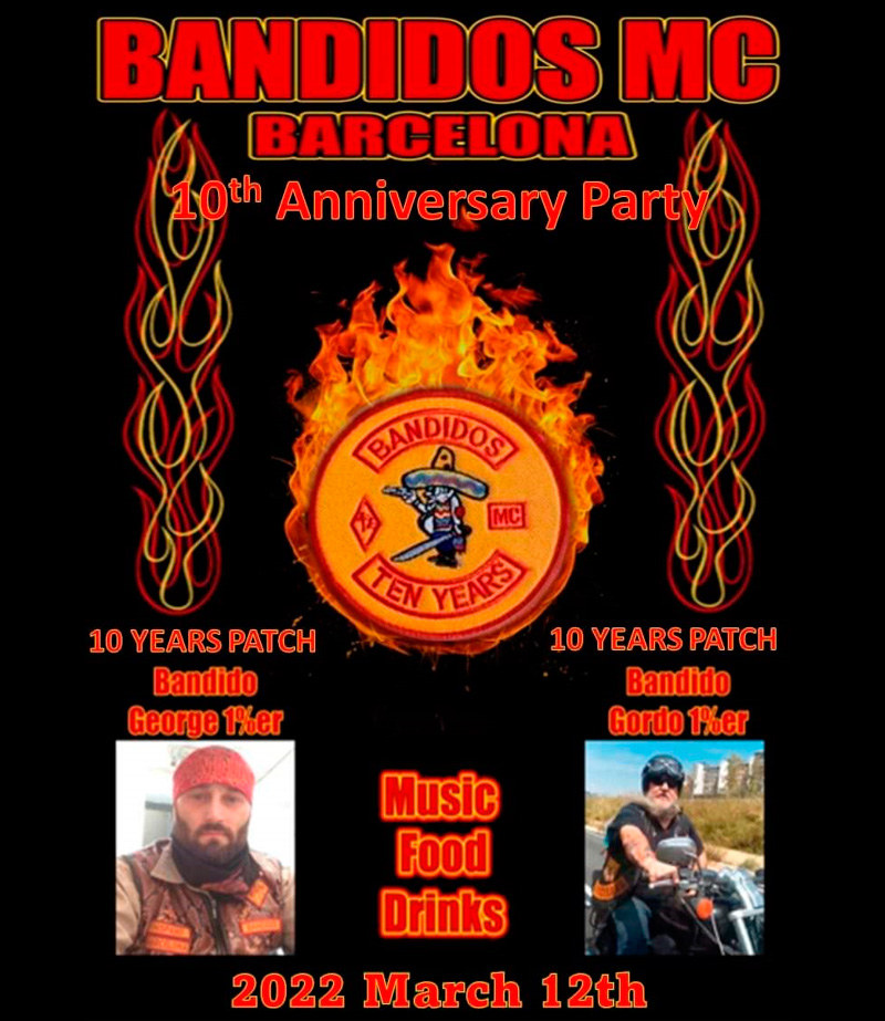 10º Anniversary Party Bandidos MC